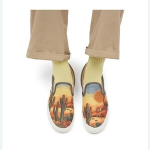NEW Vans Classic Slip-On Cactus Tapestry Shoes  SZ - W9/M7.5